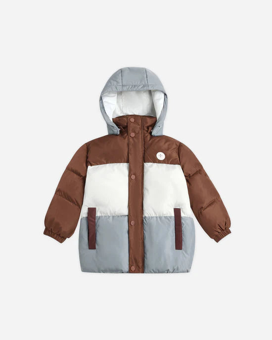 Rylee + Cru - Ski Puffer Jacket - Brown