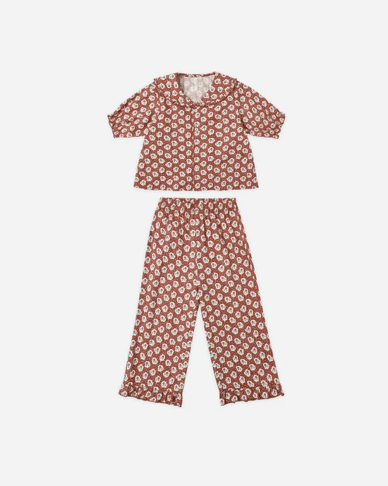 Rylee + Cru - Ruffle Pajamas - Ruby Fleur