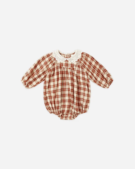Rylee + Cru - Heidi Romper - Red Plaid