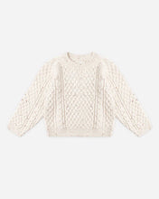 Load image into Gallery viewer, Rylee + Cru - Cable Knit Sweater - Natural Speckled