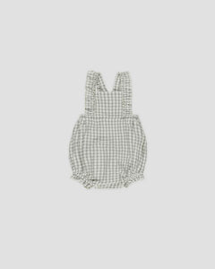 Rylee + Cru - Chiara Romper - Eucalyptus Gingham