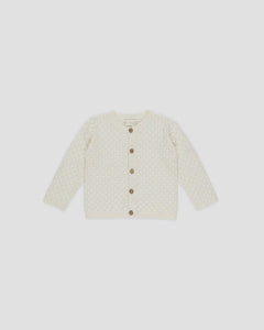 Rylee + Cru - Baby Crochet Cardigan - Ivory