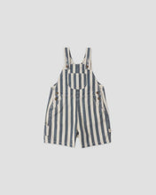 Load image into Gallery viewer, Rylee + Cru - Denim Shortall - Navy Stripe