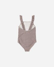 Load image into Gallery viewer, RYLEE + CRU - POSITANO ONE-PIECE -  CHOCOLATE HOUNDSTOOTH