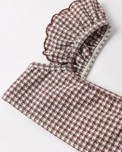 Load image into Gallery viewer, RYLEE + CRU - SANTORINI BIKINI - CHOCOLATE HOUNDSTOOTH