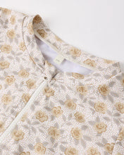 Load image into Gallery viewer, RYLEE + CRU - CROP RASHGUARD SET -  YELLOW FLORAL