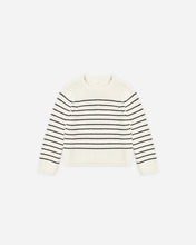 Load image into Gallery viewer, Jacques Round Neck Sweater - Black Stripe