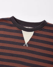 Load image into Gallery viewer, Rylee + Cru - Oversized Crew - Mulberry Stripe