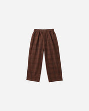 Load image into Gallery viewer, Corduroy Baggy Pant - Brown Plaid