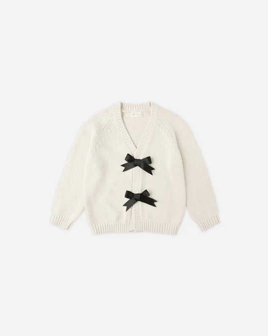 Riley + Crew - Bow Cardigan - Natural