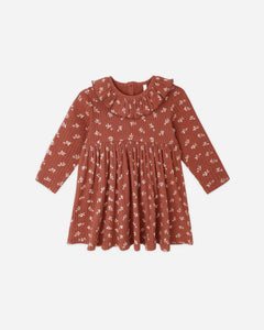Rylee + Cru - Ruffle Collar Dress - Ruby Ditsy
