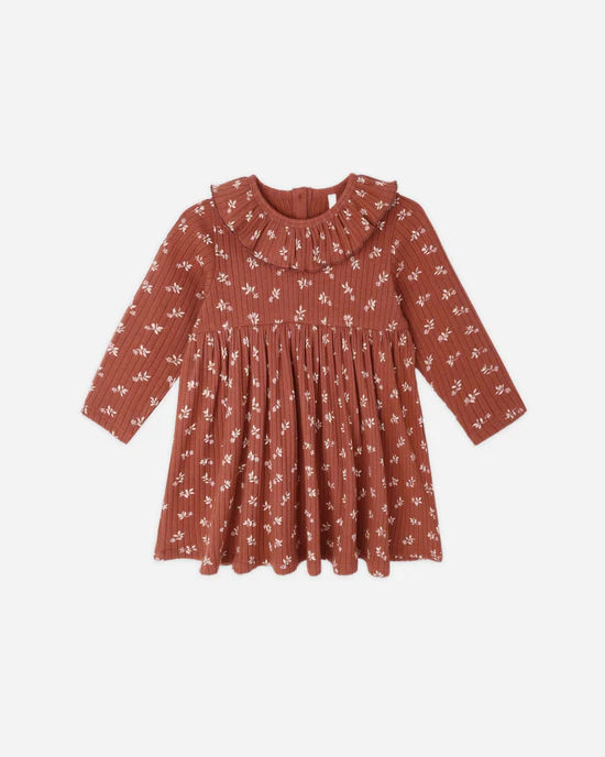 Rylee + Cru - Ruffle Collar Dress - Ruby Ditsy