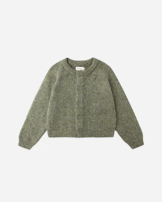 Rylee + Cru - Fuzzy Cardigan - Evergreen