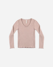 Load image into Gallery viewer, Rylee + Cru - Ribbed Long Sleeve Tee - Rosewood