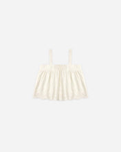 Load image into Gallery viewer, RYLEE + CRU - EYELET SWING TOP - IVORY