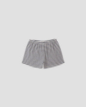 Load image into Gallery viewer, Rylee + Cru - Pointelle Shorts - Navy Stripe