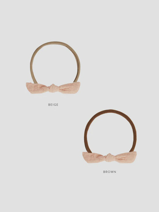 Rylee + Cru - Little Knot Headband - Apricot/ Beige