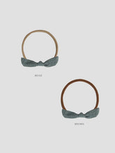 Load image into Gallery viewer, Rylee + Cru - Little Knot Headband - Indigo/ Beige