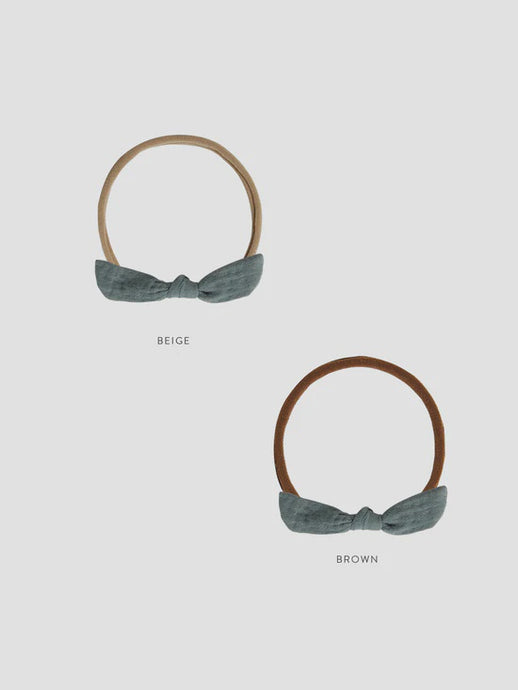 Rylee + Cru - Little Knot Headband - Indigo/ Beige