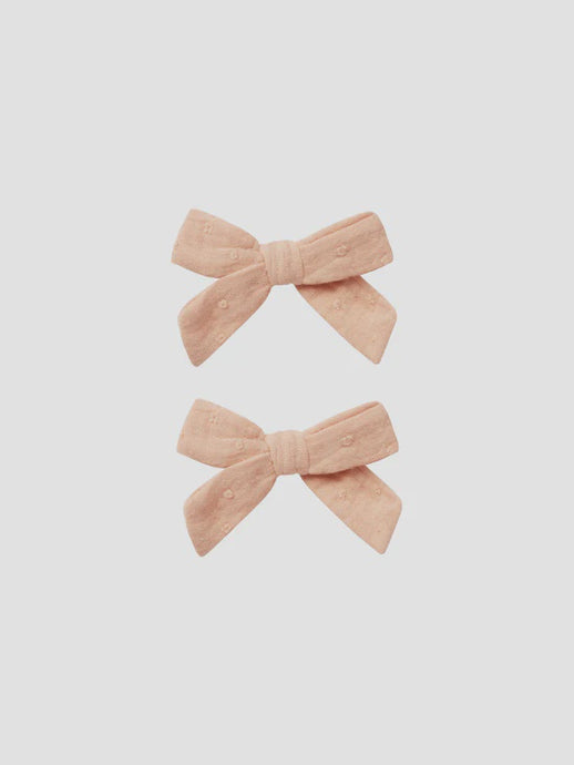 Rylee + Cru - Bow With Clip - Apricot