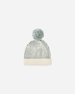 Rylee + Cru - Beanie - Green Stripe