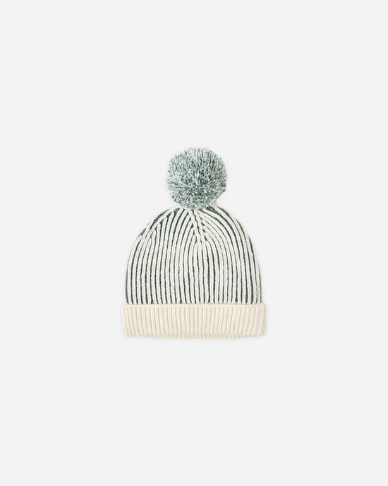 Rylee + Cru - Beanie - Green Stripe