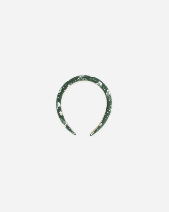 Rylee + Cru - Padded Headband - Green Ditsy