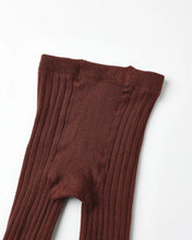 Load image into Gallery viewer, Rylee + Cru - Ribbed Tights - Brown
