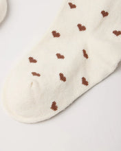 Load image into Gallery viewer, Rylee + Cru - Ribbed Tights - Mulberry Heart