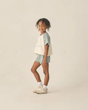 Load image into Gallery viewer, RYLEE + CRU - RAGLAN CROP TEE - SURF CLUB