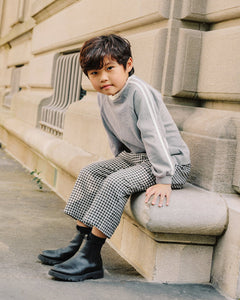 Rylee + Cru - Jersey Long Sleeve Tee - Dusty Blue