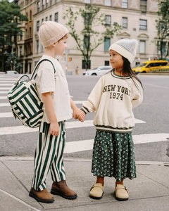 Rylee + Cru - Mini Backpack - Green Stripe