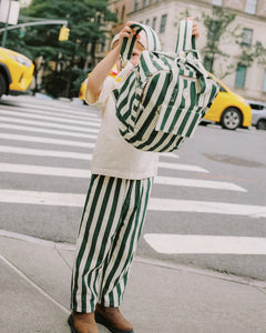 Rylee + Cru - Mini Backpack - Green Stripe