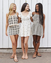 Load image into Gallery viewer, RYLEE + CRU - TEEN DARIA MINI DRESS - WAVY STRIPE