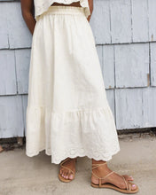Load image into Gallery viewer, RYLEE + CRU - TEEN ROSE MAXI SKIRT - IVORY