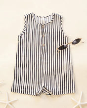 Load image into Gallery viewer, RYLEE + CRU - MAVRICK ROMPER - WAVY STRIPE
