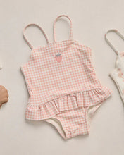 Load image into Gallery viewer, RYLEE + CRU - TORI SKIRTED ONE-PIECE - PETAL GINGHAM