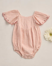 Load image into Gallery viewer, RYLEE + CRU - ROXY ROMPER - PETAL GINGHAM