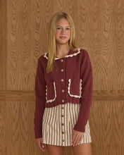 Load image into Gallery viewer, Rylee + Cru - Denver Mini Skirt - Burgundy Stripe