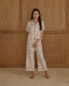 Rylee + Cru - Woven Pajama Set - Blue Floral