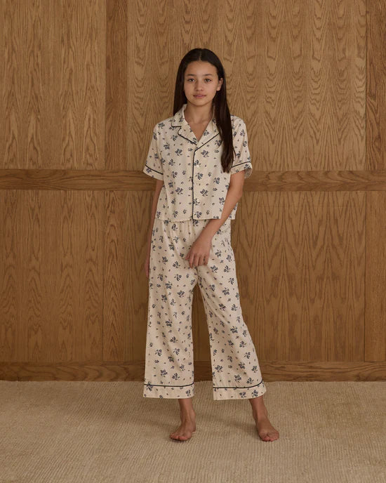 Rylee + Cru - Woven Pajama Set - Blue Floral