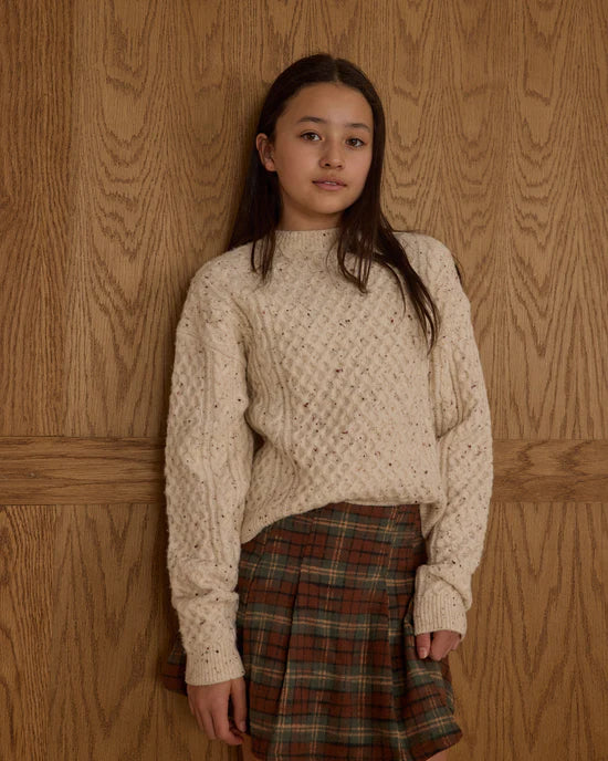 Rylee + Cru - Carolina Sweater Teen - Natural Speckle