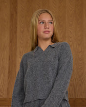 Load image into Gallery viewer, Collared Sweater - Heathered Grey