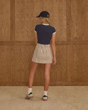 Load image into Gallery viewer, Rylee + Cru - Denver Mini Skirt - Burgundy Stripe