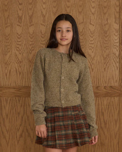 Rylee + Cru - Fuzzy Cardigan Teen - Evergreen