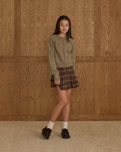 Rylee + Cru - Fuzzy Cardigan Teen - Evergreen