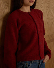 Load image into Gallery viewer, Rylee + Cru - Fuzzy Cardigan Teen - Ruby