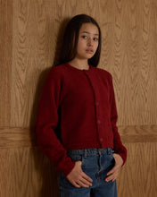Load image into Gallery viewer, Rylee + Cru - Fuzzy Cardigan Teen - Ruby