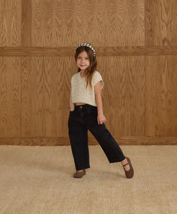 Rylee + Cru - Straight Leg Pant - Washed Black