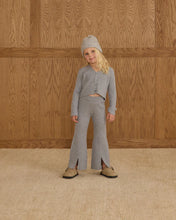 Load image into Gallery viewer, Flare Knit Pant - Dusty Blue